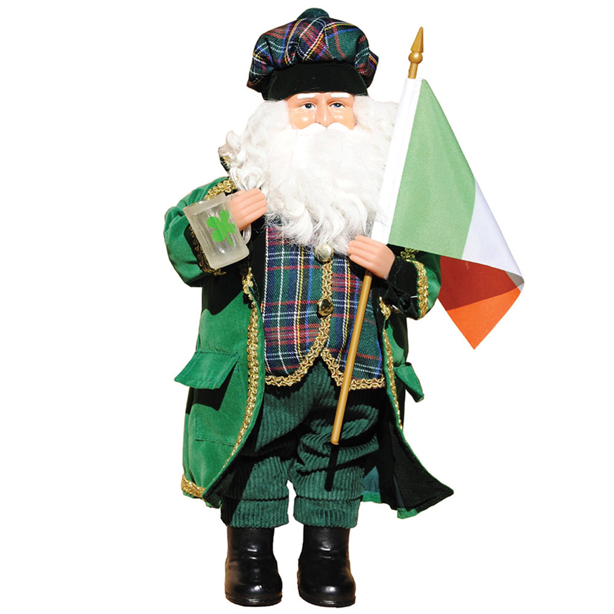 Santa's Workshop 15.5" Irish Santa Figure